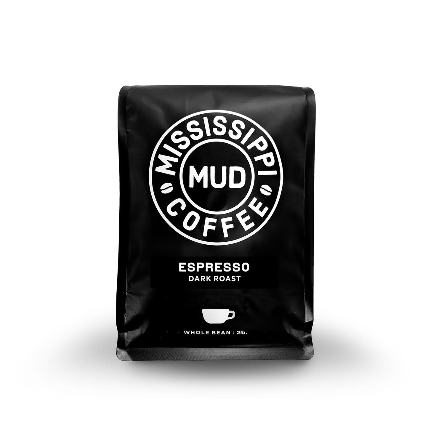 Espresso Dark Roast, 2lb, Whole Bean Coffee, Mississippi Mud Coffee