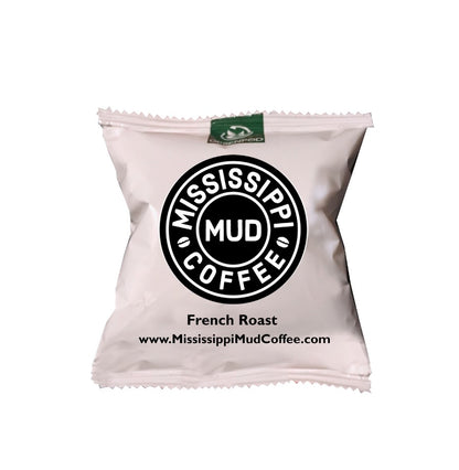 Compostable Coffee Pods, French Roast, Mississippi Mud Coffee