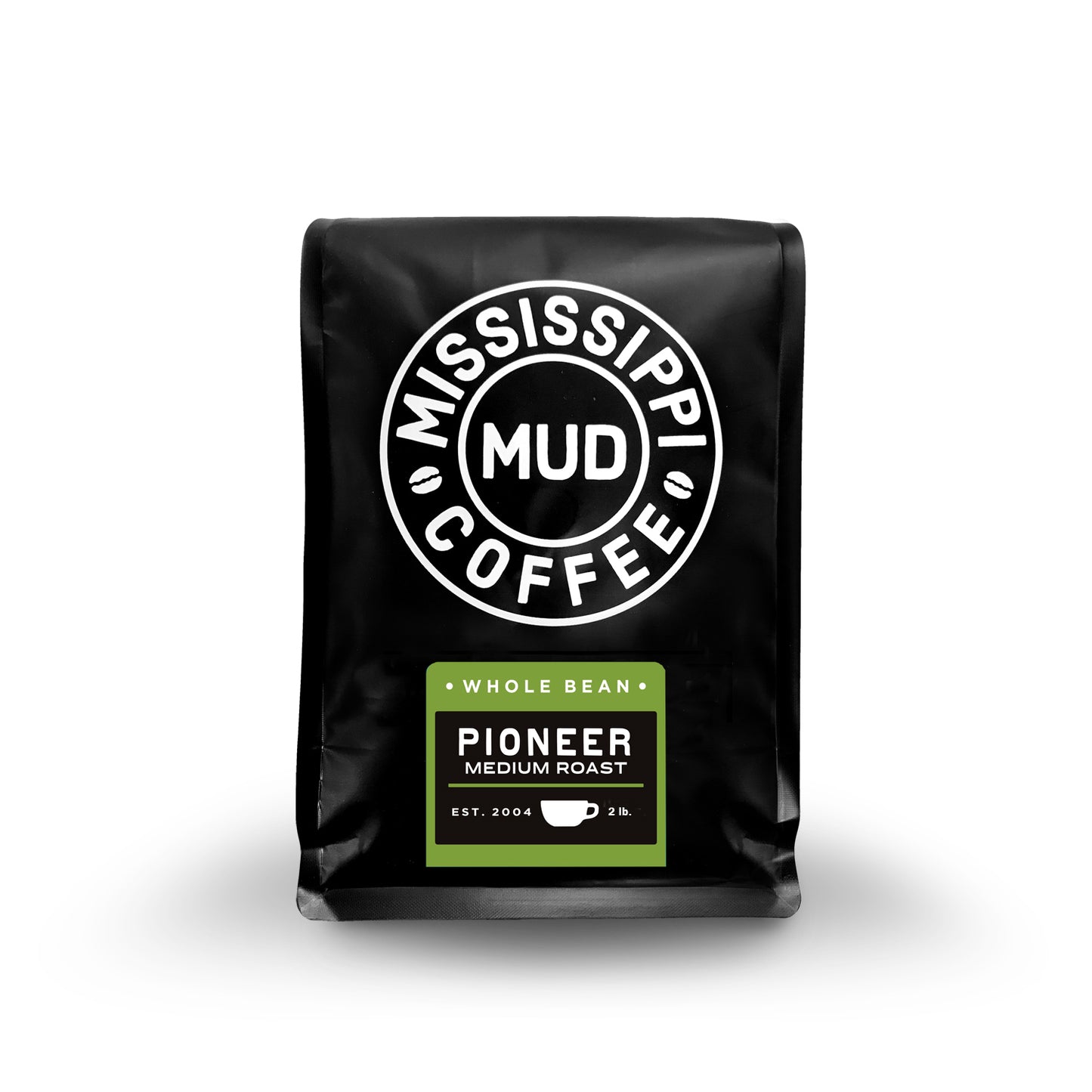 Pioneer Medium Roast, 2lb, Whole Bean Coffee, Mississippi Mud Coffee